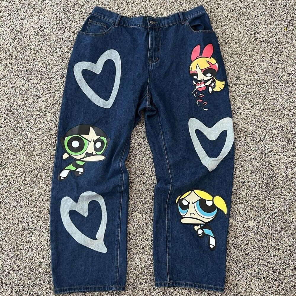 Romwe blue denim jeans